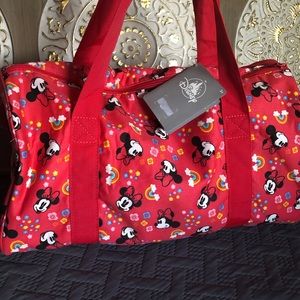 Disney Minnie Mouse and rainbows duffle bag NWT